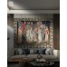 Vlámský gobelín tapiserie  -  Quête du Graal by William Morris